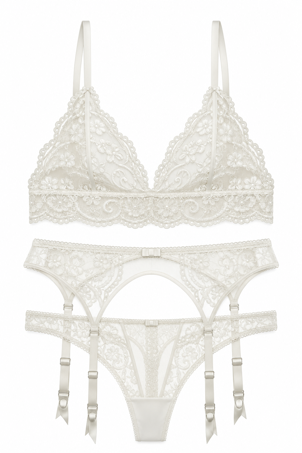 Valentine Lace Suspender Set