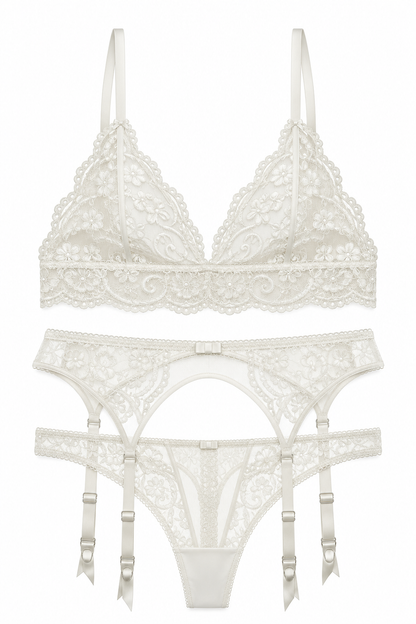 Valentine Lace Suspender Set