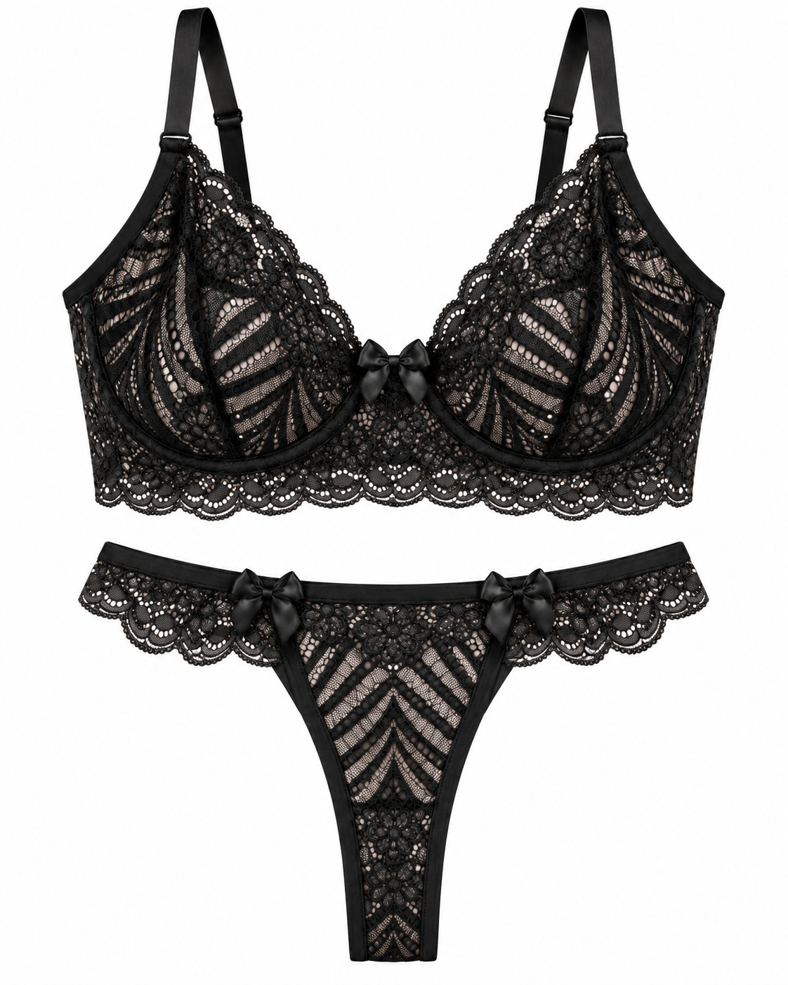 Victoria Brazilian Lace Lingerie Set