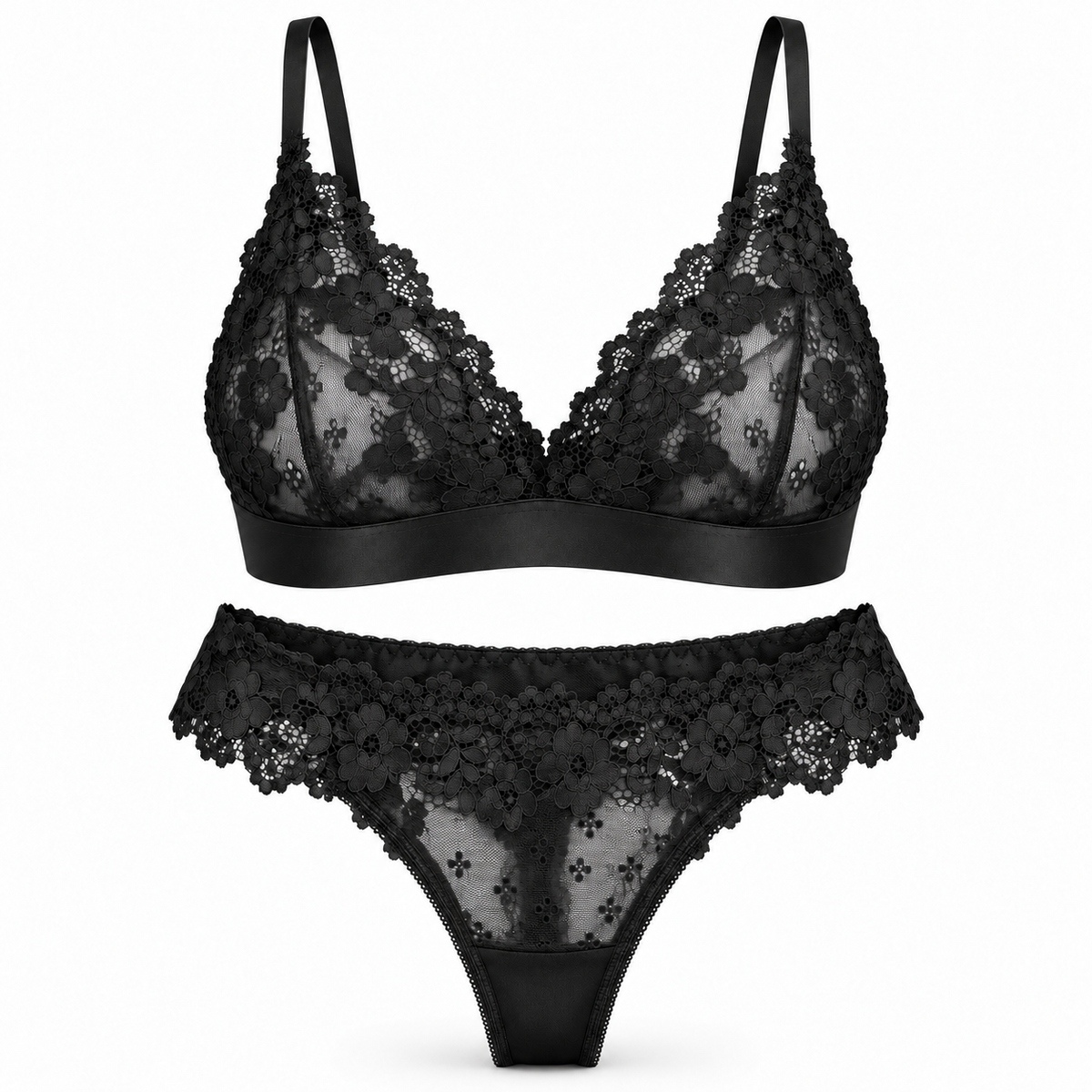 Élise Floral Lace Lingerie Set