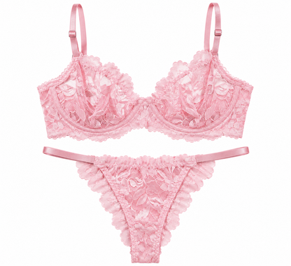 Floral Lace Lingerie Set