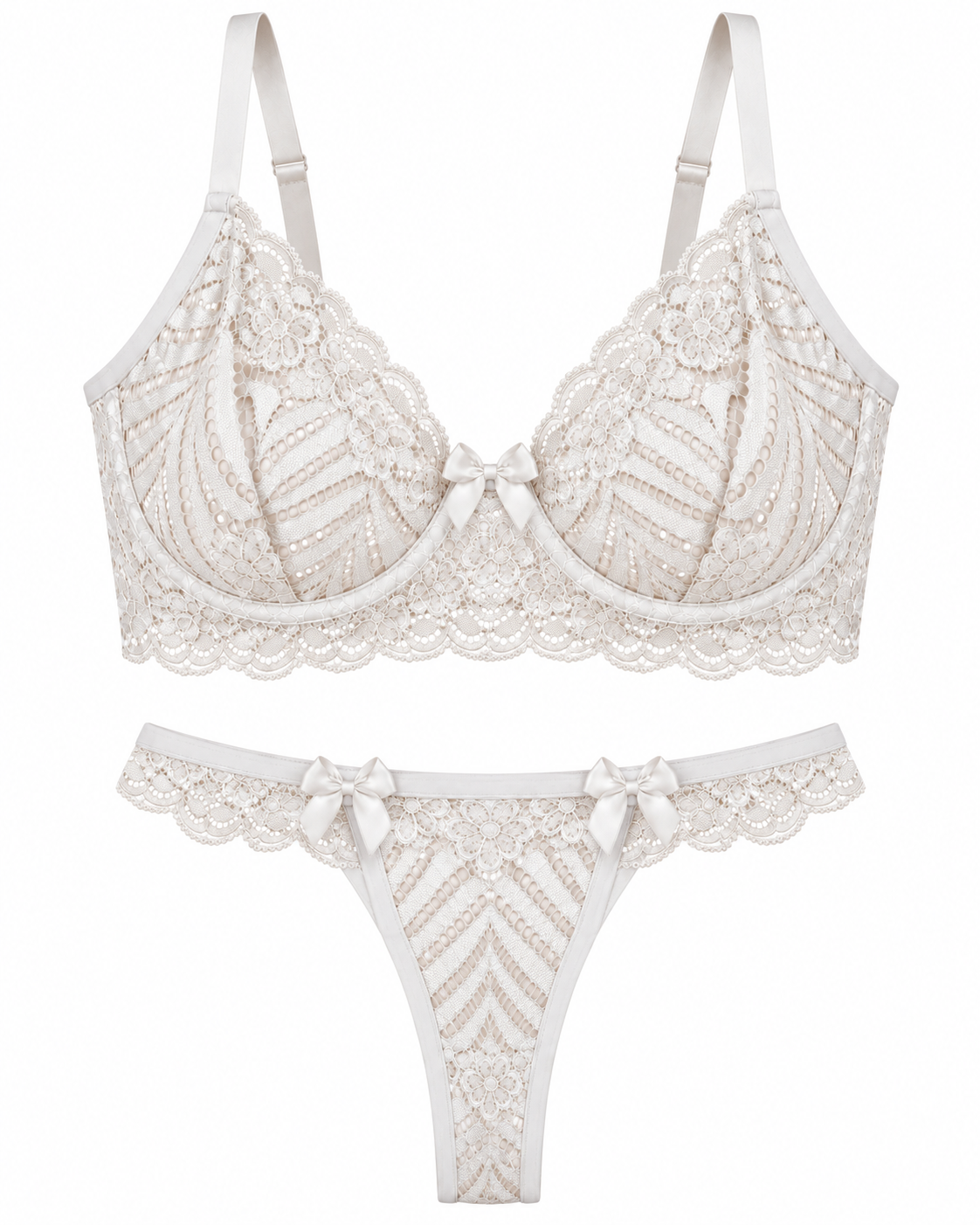Victoria Brazilian Lace Lingerie Set