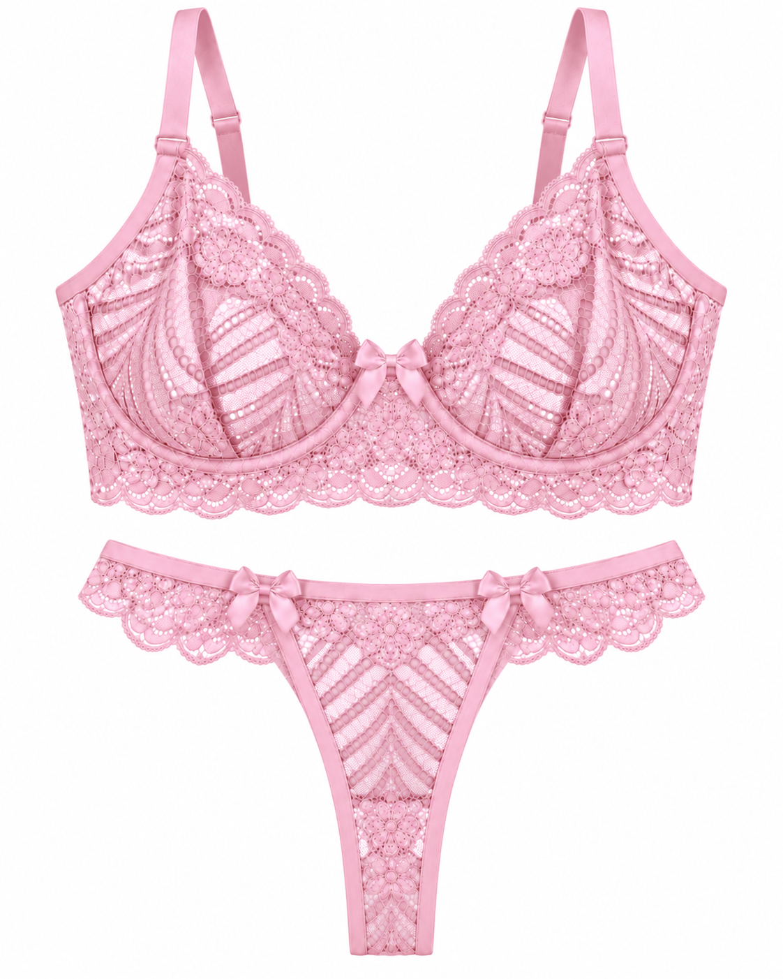 Victoria Brazilian Lace Lingerie Set