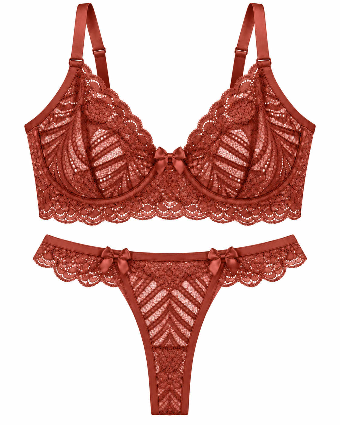 Victoria Brazilian Lace Lingerie Set